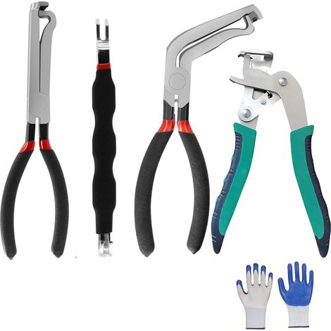 Kit de pinces manuelles, 4 pièces, pour atelier et bricolage (1/5)