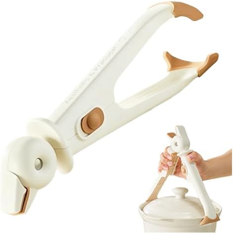 Pinze da piano cottura  Pinze antiscivolo per servire il cibo  Supporti per ciotole per cibi caldi  Per forni, cottura, frittura, padelle, servizio, grigliatura e cottura a vapore (1/5)