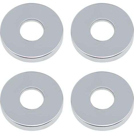 Rosace Robinet Mitigeur Douche 4 Pièces Chromées Rosasse Ouvrante Robinetterie Ø 26mm (3/4 ") Acier Inoxydable Rosace Plomberie Plate Basse for Cuisine Salle de Bain