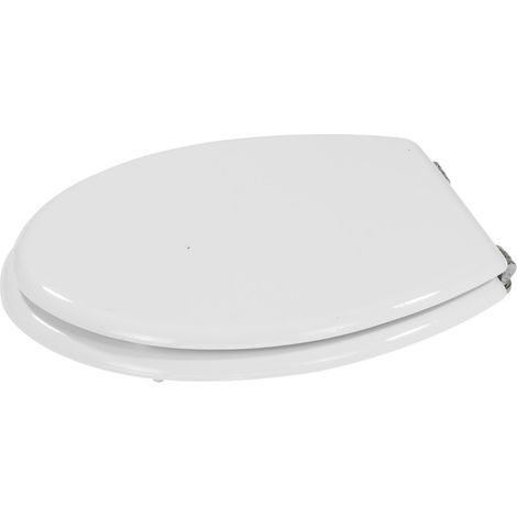 Coprivaso bagno sedile universale WC in Masonite MDF sanitari offerta Bianco STI (1/3)