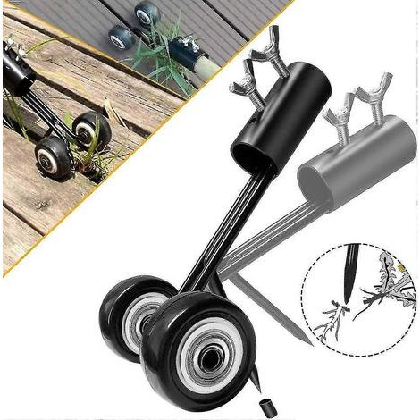 Garden weed tool with wheels, garden weed tool, kneeling free weed tool for cleaning between slabs (1/5)