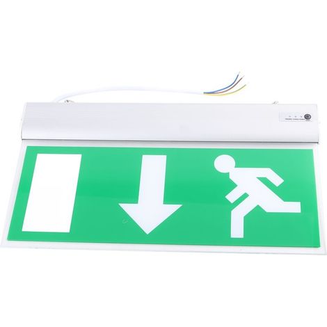 Panneau lumineux de sortie, éclairage d'évacuation de sécurité à faible consommation d'énergie pour station de bibliothèque (1/5)