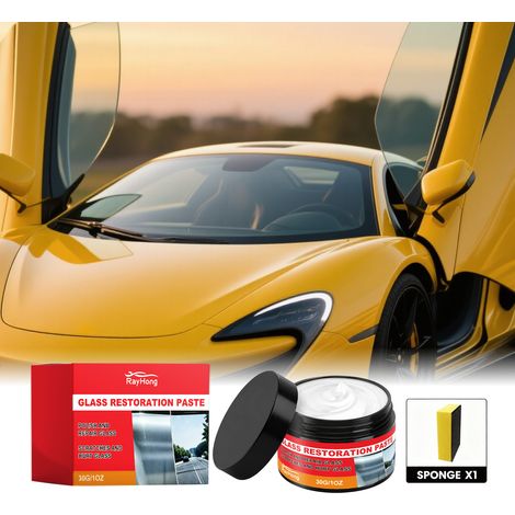 Glasreparaturcreme für die tägliche Autoglasreinigung, -aufbereitung, -verbesserung und -aufhellung – 30 g x 1 + Schwamm x 1 -- DTEKGAZ (1/5)