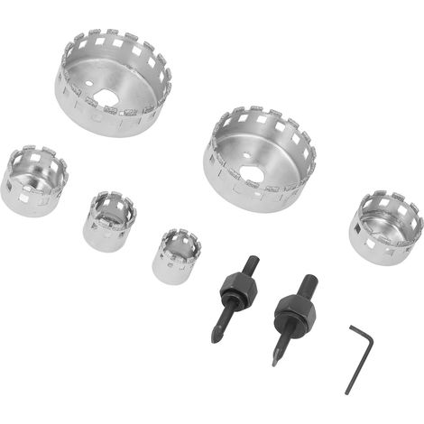 Jeu de scies cloches diamantées à centrer, trépan acier rapide pour perçage de précision (1/5)