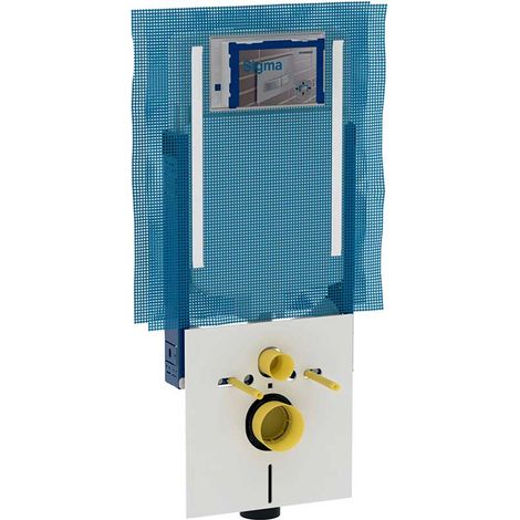 Geberit Combifix - Elemento di montaggio Combifix per WC sospesi, con cassetta Sigma 8 cm, con attacco per aspirazione cattivi odori 110.791.00.1