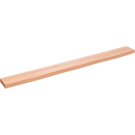Maison Exclusive - Wandregal Hellbraun 100x10x2 cm Massivholz Eic (1/5)