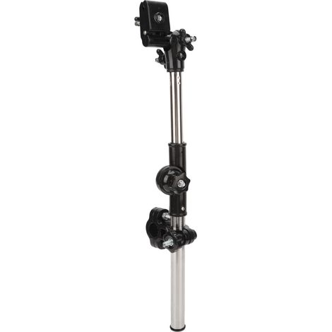 Support d'ombrelle pliable en acier inoxydable pour fauteuil roulant, vélo et poussette (1/5)