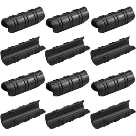 Lot de 12 clips de serre de jardin 25 mm Résistants aux hautes températures Fixations durables et faciles à utiliser pour la fixation de bannières de serres, tuyaux et films de jardin (1/4)
