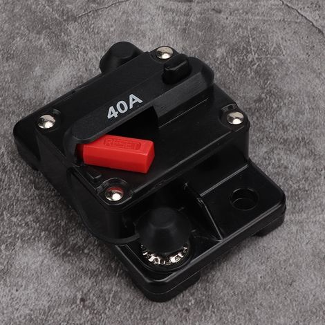 Fusible réarmable 12V 40A pour autoradio, coupe-circuit automatique à réinitialisation (1/4)