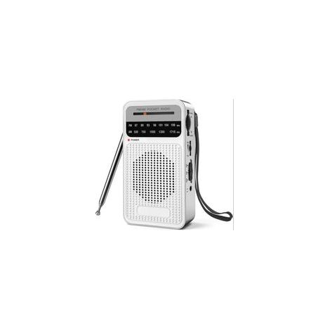 Radio portable AM ​​FM, radio à transistor avec haut-parleur puissant, prise casque, radio à piles 2AA pour réception longue portée, radio de poche pour utilisation intérieure, extérieure et d'u