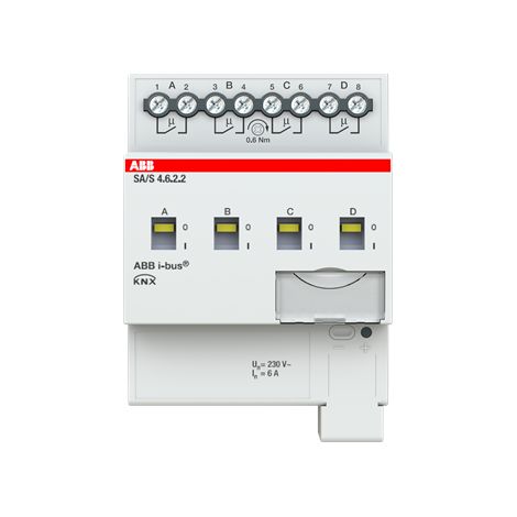 ABB EIB, KNX ACTIONNEUR DE COMMUTATION 4 VOIES, 6 A, REG SA/S4.6.2.2 2CDG110254R0011 (1/3)