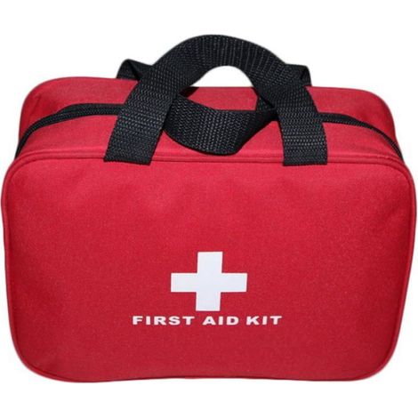 Trousse de premiers secours en nylon creux, légère et compacte,adaptée aux urgences à la maison,bureau, voiture, (emballage (1/4)