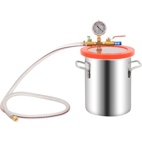 vidaXL Cámara de vacío de acero inoxidable 5,5 L (1/2)