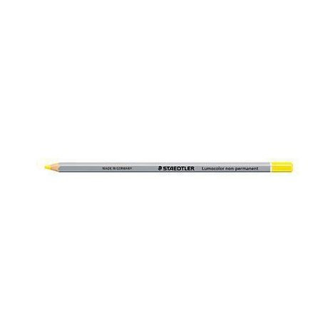 Crayon non-permanent Lumocolor Omnichrom 108, mine couleur jaune (1/2)