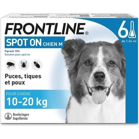 FRONTLINE Spot On chien 10-20kg - 6 pipettes (1/2)