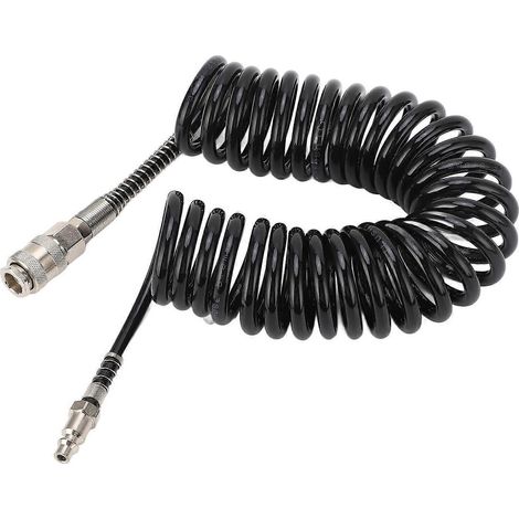Rückstoß-Luftschlauch, druckbeständig, langlebig, flexibel, leicht, spiralförmiger Luftschlauch für Auto, Motorrad 5