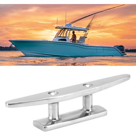 Taquet de bateau plat en acier inoxydable marine, pièce de fixation pour cordage de pont, 150mm / 6 pouces
