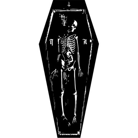 Tapis De Seuil Halloween - Forme De Cercueil - Motif Crâne - Antidérapant - Pour Entrée Extérieure - 1 Pièce (1/5)