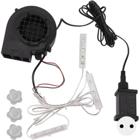 Pompa gonfiabile natalizia con 3 set di luci LED bianche a stringa, per decorazioni natalizie da esterno, spina UE 220–240 V