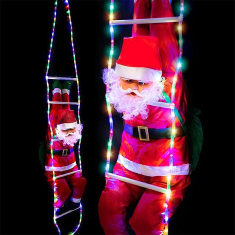 ND32LL2 LL2 DECORACIÓN LED XXL DE PAPÁ NOEL EN LA ESCALERA (1/4)