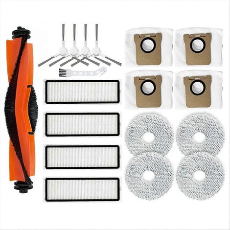 Pièces de rechange pour aspirateur robot X20 Plus X20+ : brosse latérale principale, filtre et sac à poussière (1/5)