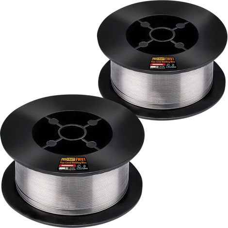 Procraft 2x FW81 Fülldraht Schweißdraht FLUX 0,8 mm 1,0 kg