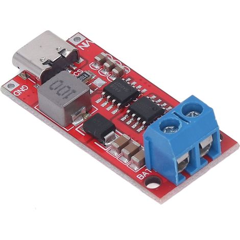 USB Typ C Boost-Lademodul mit Leiterplatte und ansteigender Stufe für Lithium-Batterien (3-6V, 1A) (1/5)
