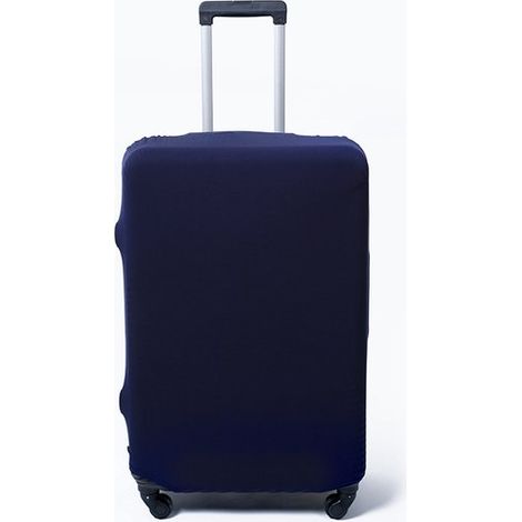 Funda elástica para equipaje de color liso, funda protectora para equipaje, funda de silicona para equipaje, apta para todos los tamaños de equipaje, reutilizable, azul oscuro, L (1/5)
