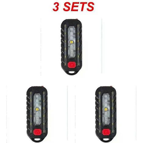Mini lampe torche tactique d'épaule avec clip, rechargeable USB, tactile, feu arrière, lampe pour casque, lampe porte-clés (1/5)