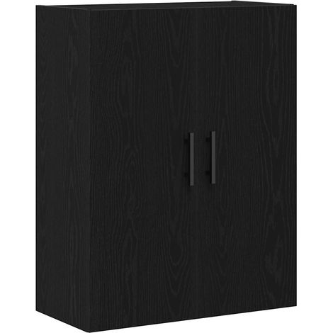 Maison Exclusive - Mobile a muro Rovere Nero 69,5 x 34 x 90 cm Legno multistrato