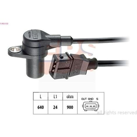 Générateur d'impulsions de capteur de vilebrequin EPS 1.953.132 pour châssis-plateau IVECO DAILY III