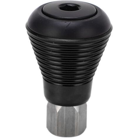 Tige de selle pliante à pôle positif, butée champignon, finition miroir, bloc de tige de selle noir