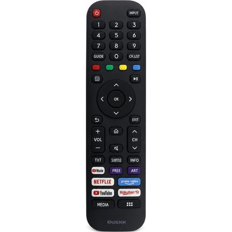Télécommande TV Compatible avec Hisense EN2G30H avec Boutons Netflix, Prime Video et YouTube (1/5)