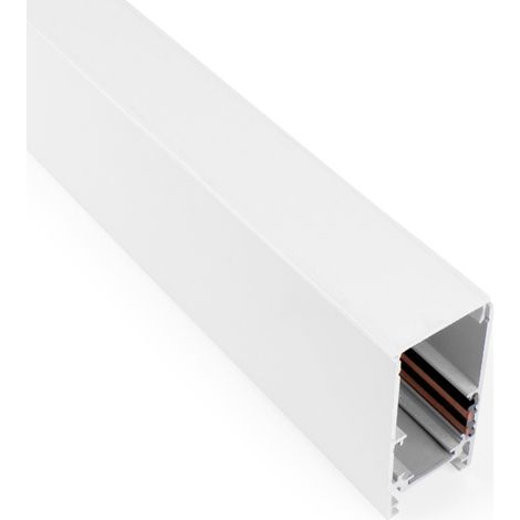 Carril Magnético 20mm De Superficie 48V - 1 Metro - Blanco