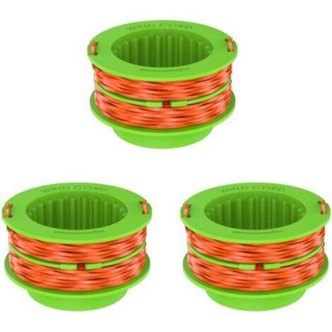 Jeu de cordons de coupe pour tondeuse EGO power + AS1300, bobine de remplacement 3 pièces pour tondeuse Ego 15 ST1500/ST1500-S