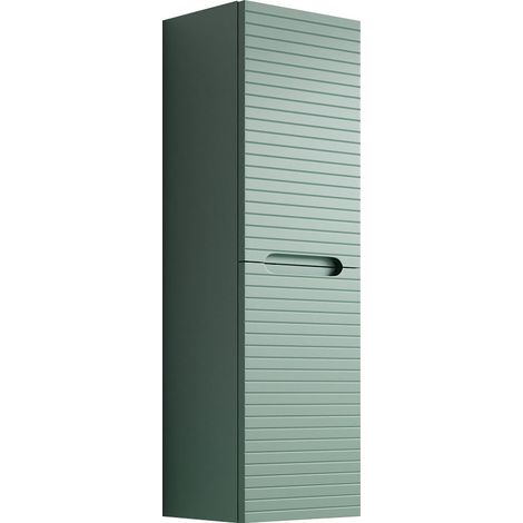 Kibath Mueble auxiliar de baño BOREAL 35x27 cm acabado VERDE LAGO mate de colgar (1/5)