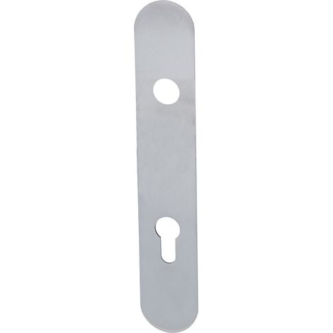 langschildpaar plat inox pour wohnungseingangstüren pZ distance pour poignée de porte acier inoxydable - 32458015K1 72 mm