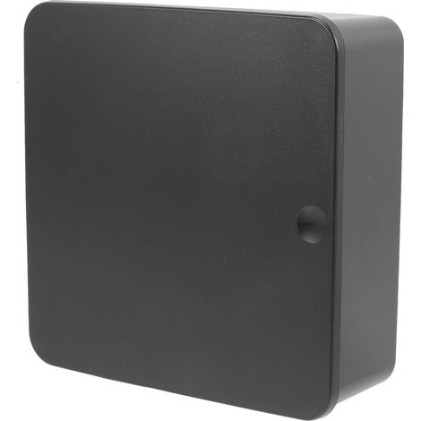 Armario para llaves de pared, organizador de almacenamiento, con ganchos, ideal para la gestión de llaves, color negro. (1/5)