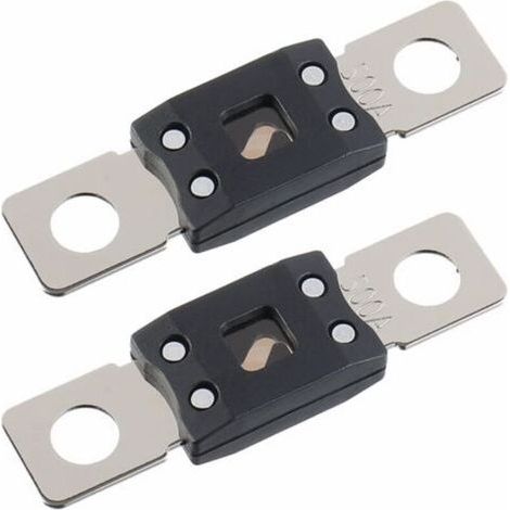 500A MEGA Fusible à courant élevé AMG Fusible 500 ampères Fusible à boulonner pour voitures, camions, véhicules de construction, autobus, caravanes (2 pièces) (1/4)