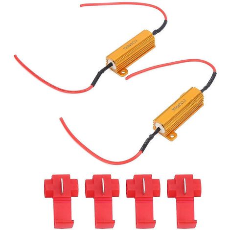 Stück 50W LED-Decoder 8Ω Lastwiderstand Canbus Fehlerfreier Unterdrücker für Scheinwerfer Nebelscheinwerfer Tagfahrlicht