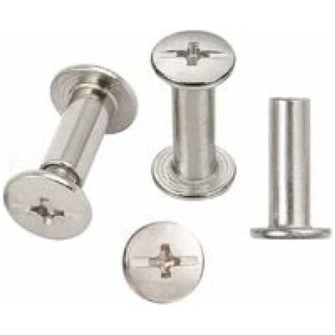 Juegor orf screws forr librors, 30 Piecthere, screws forr librors norrthtortthetwor, cthevors forr librors orf álbumthere pthetetortwor orf 5 mm x 15 mm (1/4)