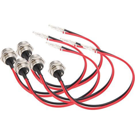 5pcs connecteur de chargeur en ligne à 3 broches port de charge rond avec capuchon pour scooter électrique. (1/5)