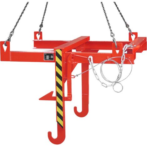 Bauer Südlohn Traverse basculante pour conteneurs à matériaux BBT, laqué, rouge feu