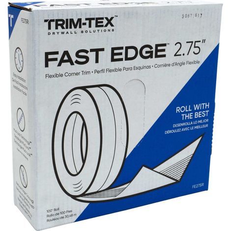 Trim Tex Kantenprofil Trockenbau, Trockenbau Werkzeug 30,4m Rolle Hoher Kantenschutz Wand, Eckschutzprofil, Eckleiste, Eckschutzschiene Trockenbau, Drywall Tools, Fugenband weiß (1/5)