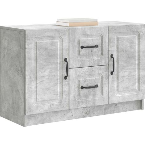 Sideboard/Anrichte/Buffet Betongrau 89 x 34,5 x 57 cm Holzwerkstoff LXWW456496 (1/5)