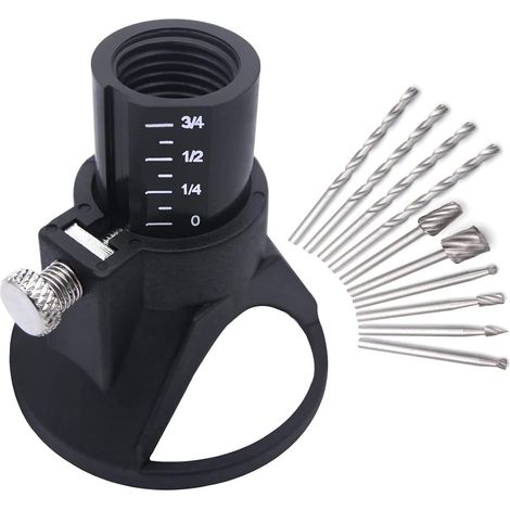 Kit de fixation rotatif multi-outils pour guidage de coupe HSS Foret de foret Rotary Multi Outil de coupe Guide de coupe Kit de coupe contrôlée – 11 Set (1/5)