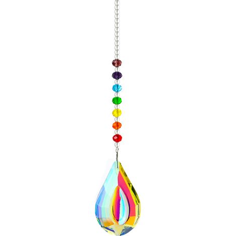 Pendentif En Cristal - Prisme Multicolore À Facettes - Pour Lustre Et Fenêtre - Lot De 1 (1/5)