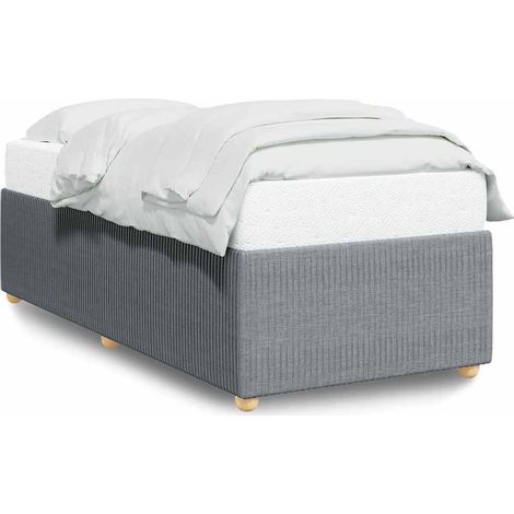 Maison Exclusive - Bettgestell ohne Matratze Hellgrau 90x190 cm S