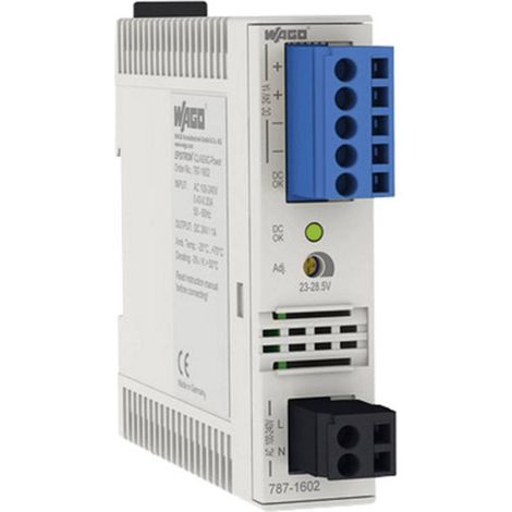 WAGO 787-1602 Alimentatore per guida DIN 24 V/DC 1.2 A 34 W Num. uscite:1 x Contenuto 1 pz. (1/2)