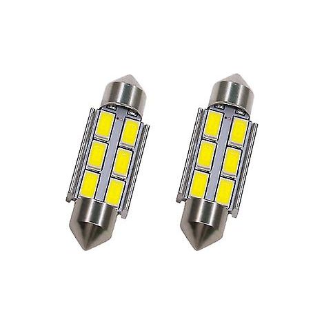 4x LED 36mm 5630 SMD LED-Lampe Kuppel-Sofittenleuchte C5W LED DC 12V Weiß Auto